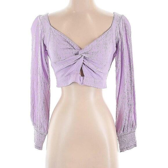 Band Band of Gypsies Lilac Long Sleeve Sweetheart Neckline - Picture 1 of 7